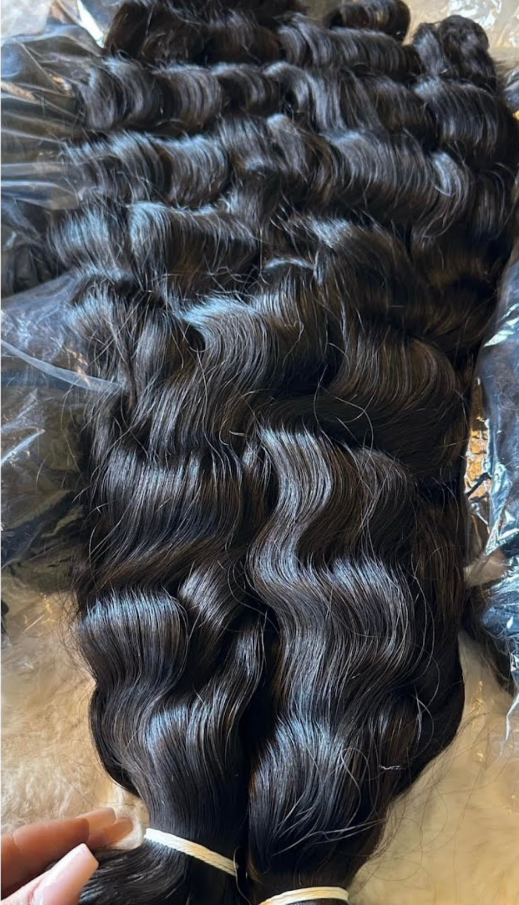 Curly hair